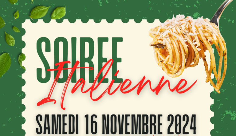 Soirée italienne – 16 novembre 2024